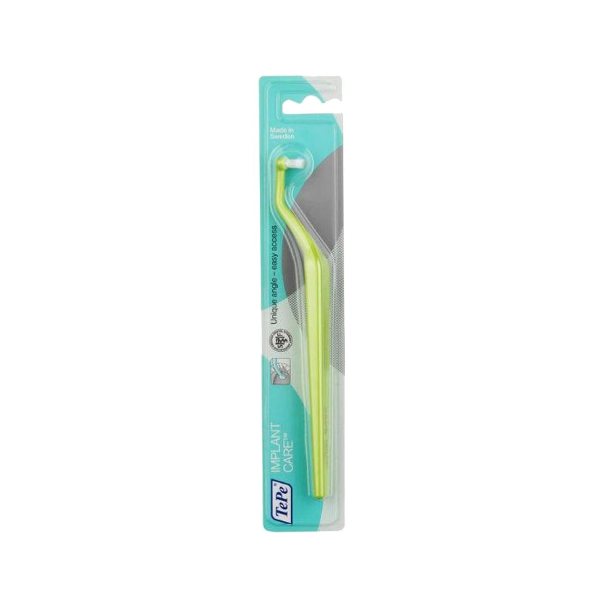 TePe Specialized Toothbrush for Implants - Implant Care Toothbrush for Adults with Enhanced Accessibility by Beauty Care Bag