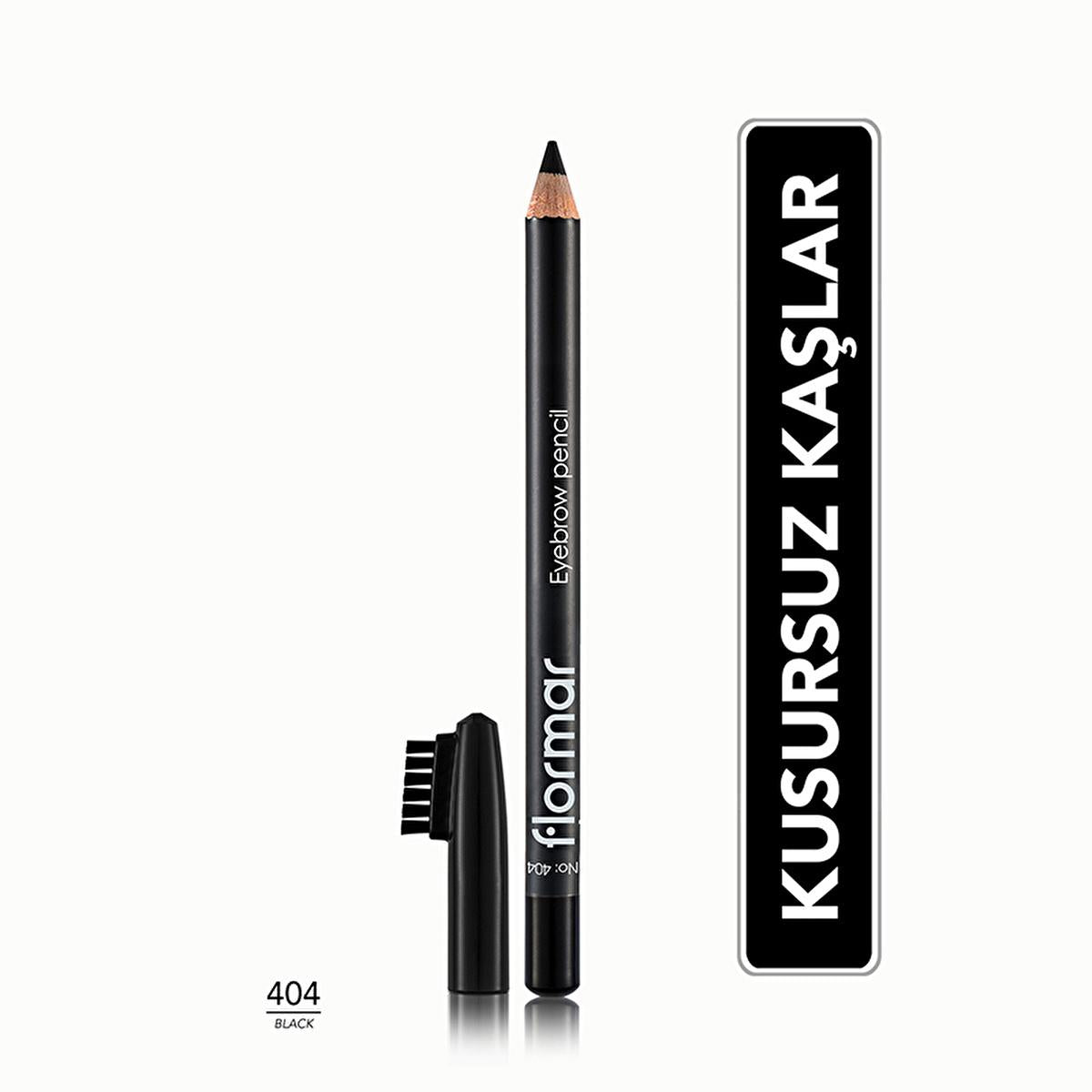 Flormar Eyebrow Pencil - Natural, Long-Lasting Eyebrow Makeup with Built-in Brush by Beauty Care Bag