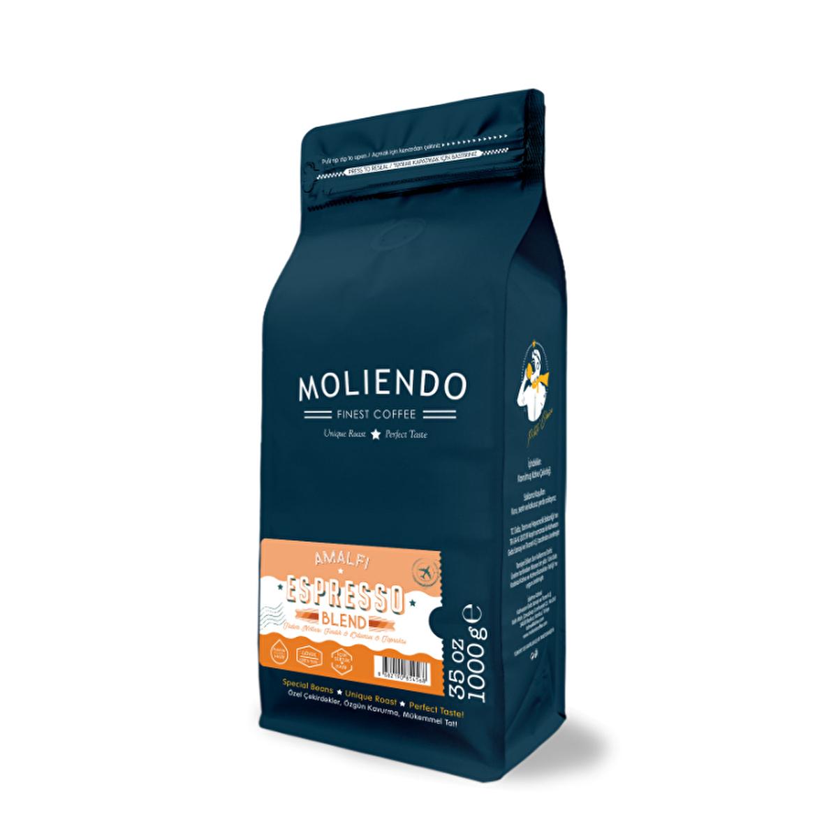 Moliendo Amalfi Espresso Blend: Premium Coffee Beans (1000 gr) - Rich Chocolate, Vanilla & Red Fruit Flavors - Fresh Roasted, Gourmet Coffee by Beauty Care Bag