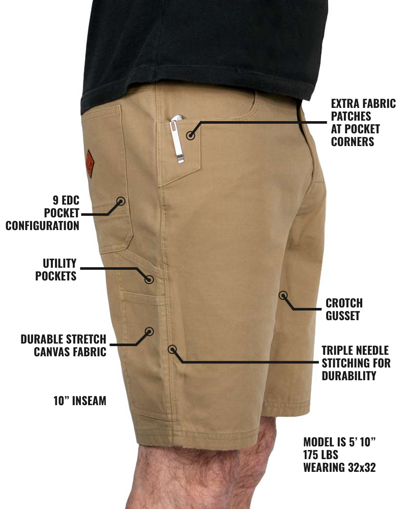 Havok Shorts 10" - Coyote by Off The Grid Surplus