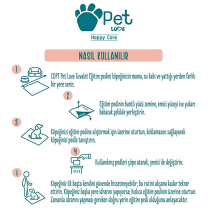 Pet Love Pet Training Pads for Dogs - Absorbent, Leak-Proof, Hygienic Pet Care Accessories by Beauty Care Bag
