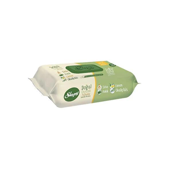 Sleepy Organic Wet Wipes: Natural Cleaning with Thyme, Lemon & Eucalyptus - Gentle & Safe Personal Hygiene Wipes by Beauty Care Bag