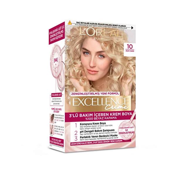 L'Oréal Paris Excellence Creme hair dye with hyaluronic acid