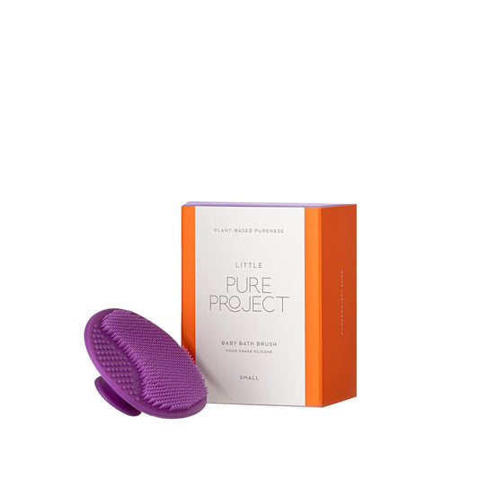 Little Pure Project Gentle Bath Brush for Sensitive Skin Care - Soft, Compact & Easy to Use by Beauty Care Bag