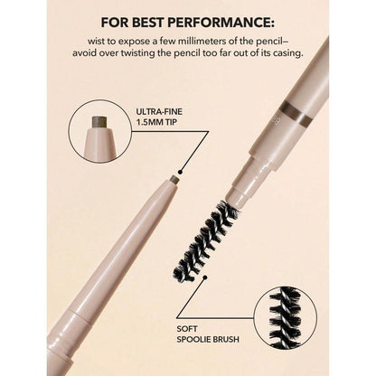 Sheglam Insta-Fill Brow Pencil in Light Brown 0.1g by Beauty Care Bag