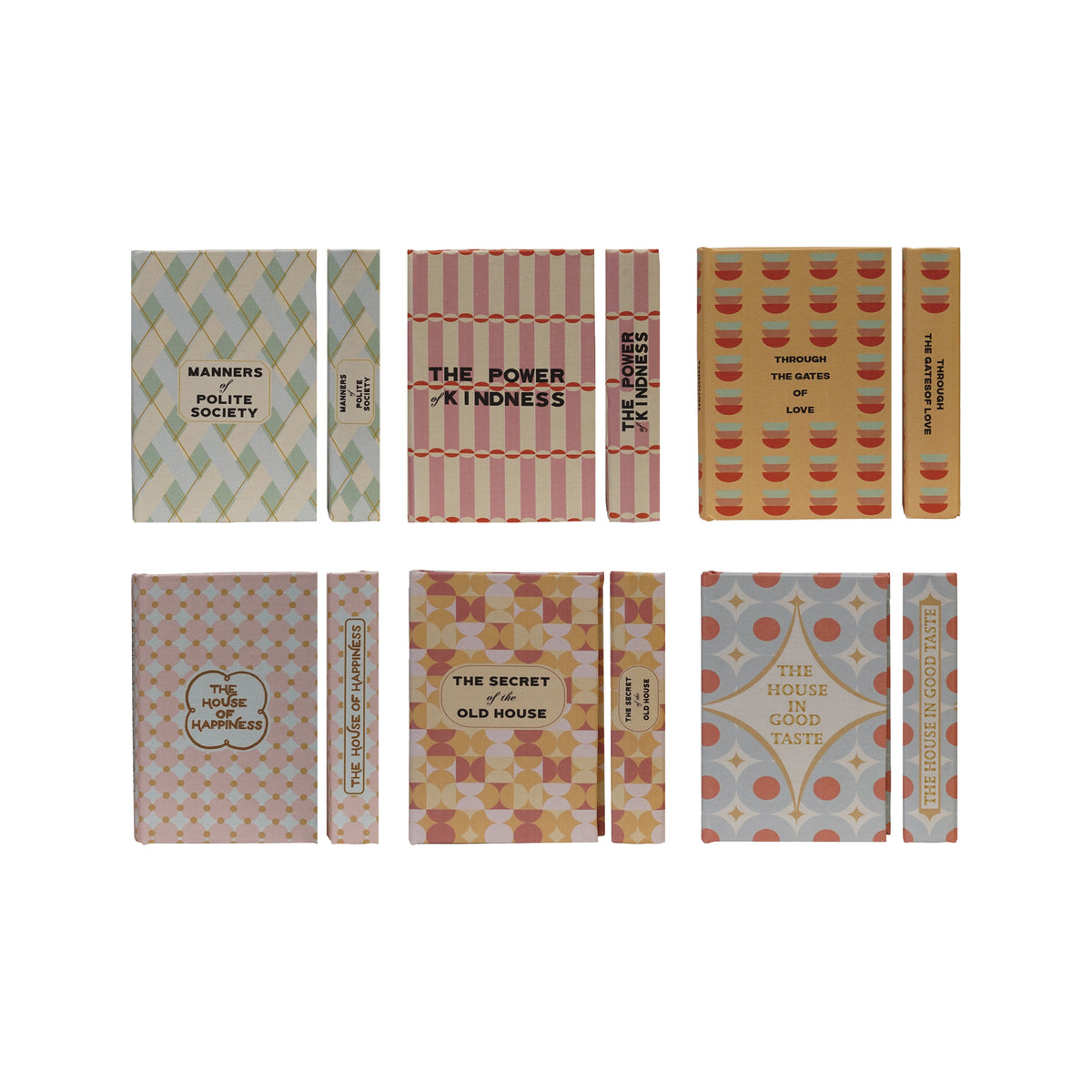 Mid-Century Retro Storage Book Boxes by Rust & Cinder