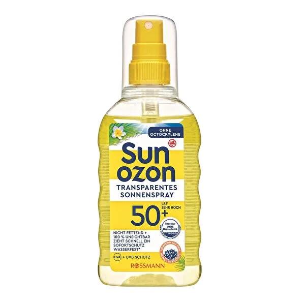 Sunozon Vegan Transparan GŸne_ Koruyucu Sprey 50+ SPF - Water-Resistant, Non-Greasy Sunscreen Spray for Sensitive Skin by Beauty Care Bag