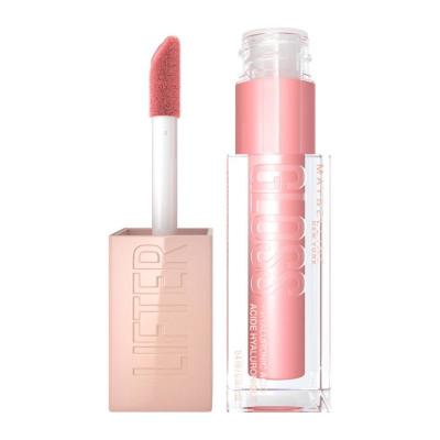 Maybelline New York Lifter Gloss - Hyaluronic Acid Lip Gloss for Moisturizing & Lifting Effect - Reef Color by Beauty Care Bag
