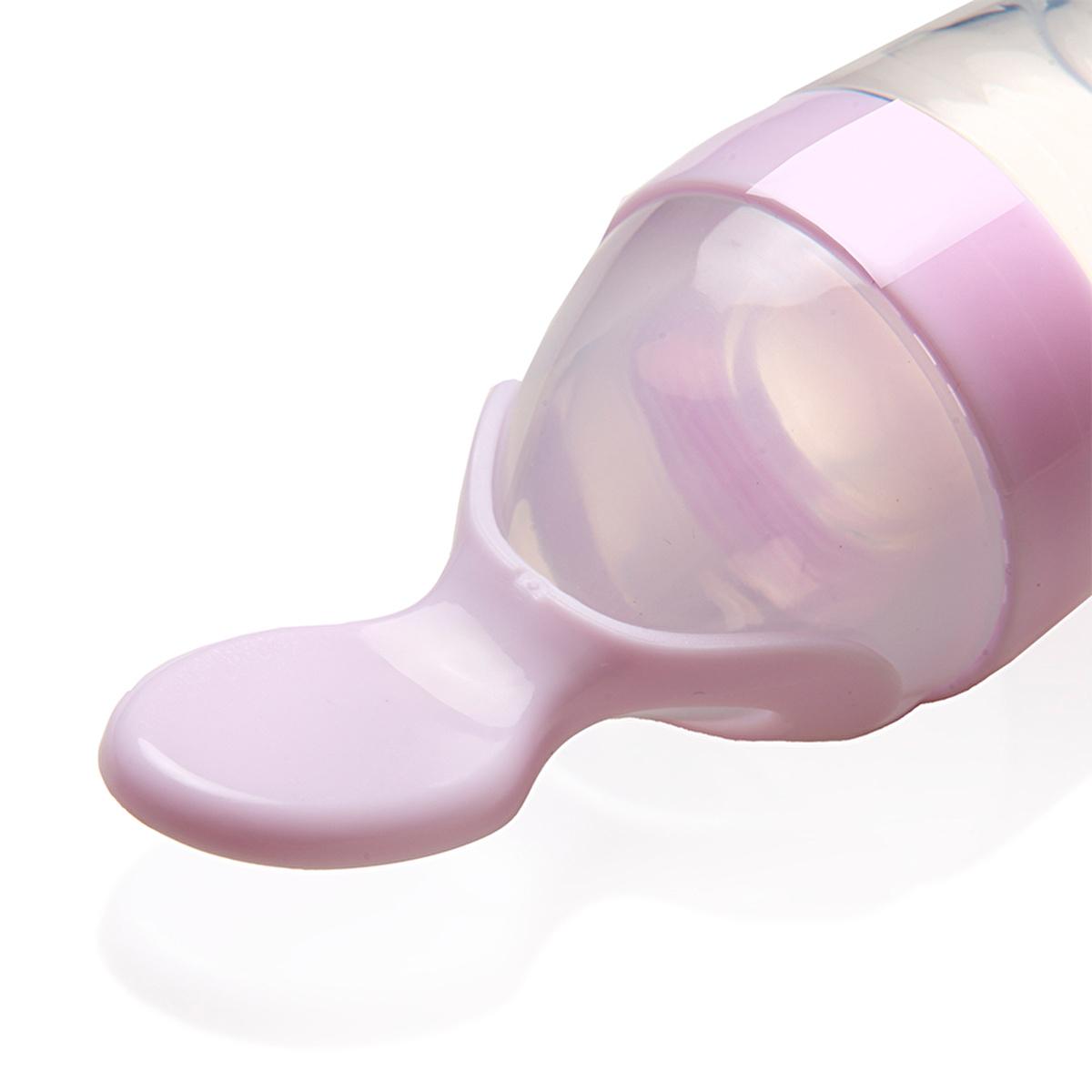Babyjem Baby Squeeze Spoon - BPA-Free, One-Handed Feeding, Silicone Baby Feeding Utensils, Baby Feeding Accessories, Baby Feeding Spoon by Beauty Care Bag