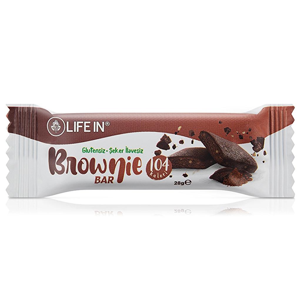 Life In Brownie Bar Delicious Chocolate Cocoa Snack 28g by Beauty Care Bag