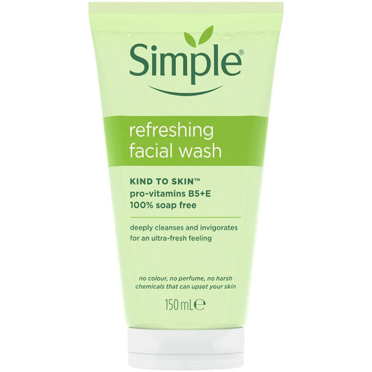 Simple Kind to Skin Refreshing Facial Wash Gel 150 ml by Beauty Care Bag
