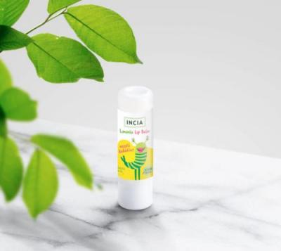 Incia Natural Kids Lip Balm with Bergamot & Lemon - 100% Chemical-Free, Nourishing Shea Butter, Portable 6g by Beauty Care Bag