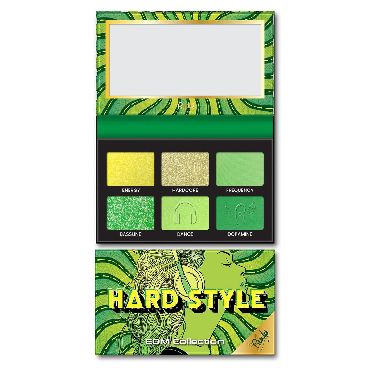 RUDE EDM Collection Eyeshadow Palette - Hard Style by Avera Group