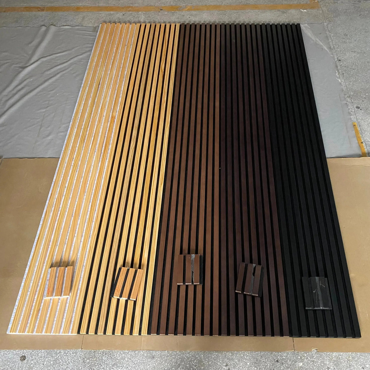 Hausvita Acoustic Solid Wood Slat Wall Panels ( 2 Panels Per Box ) by HAUSVITA