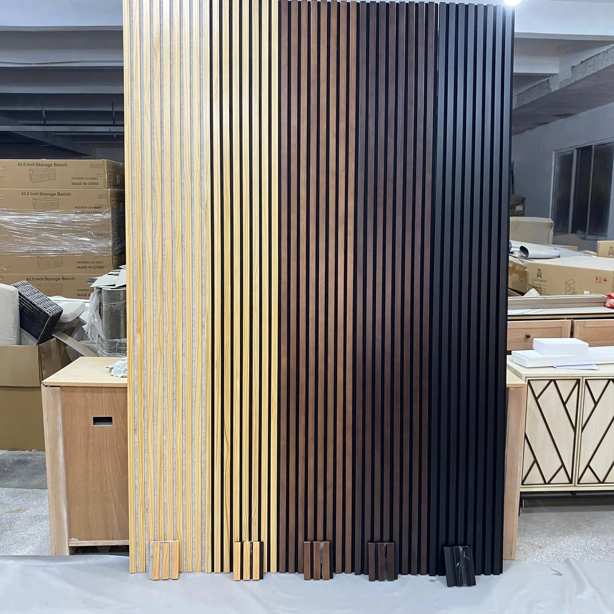 Hausvita Acoustic Solid Wood Slat Wall Panels ( 2 Panels Per Box ) by HAUSVITA