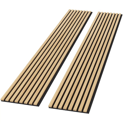 Hausvita Acoustic Solid Wood Slat Wall Panels ( 2 Panels Per Box ) by HAUSVITA