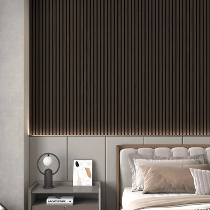 Hausvita Acoustic Solid Wood Slat Wall Panels ( 2 Panels Per Box ) by HAUSVITA