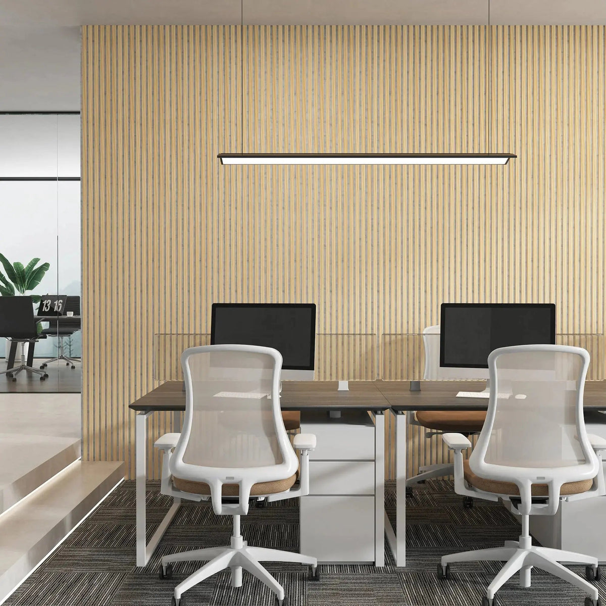 Hausvita Acoustic Solid Wood Slat Wall Panels ( 2 Panels Per Box ) by HAUSVITA