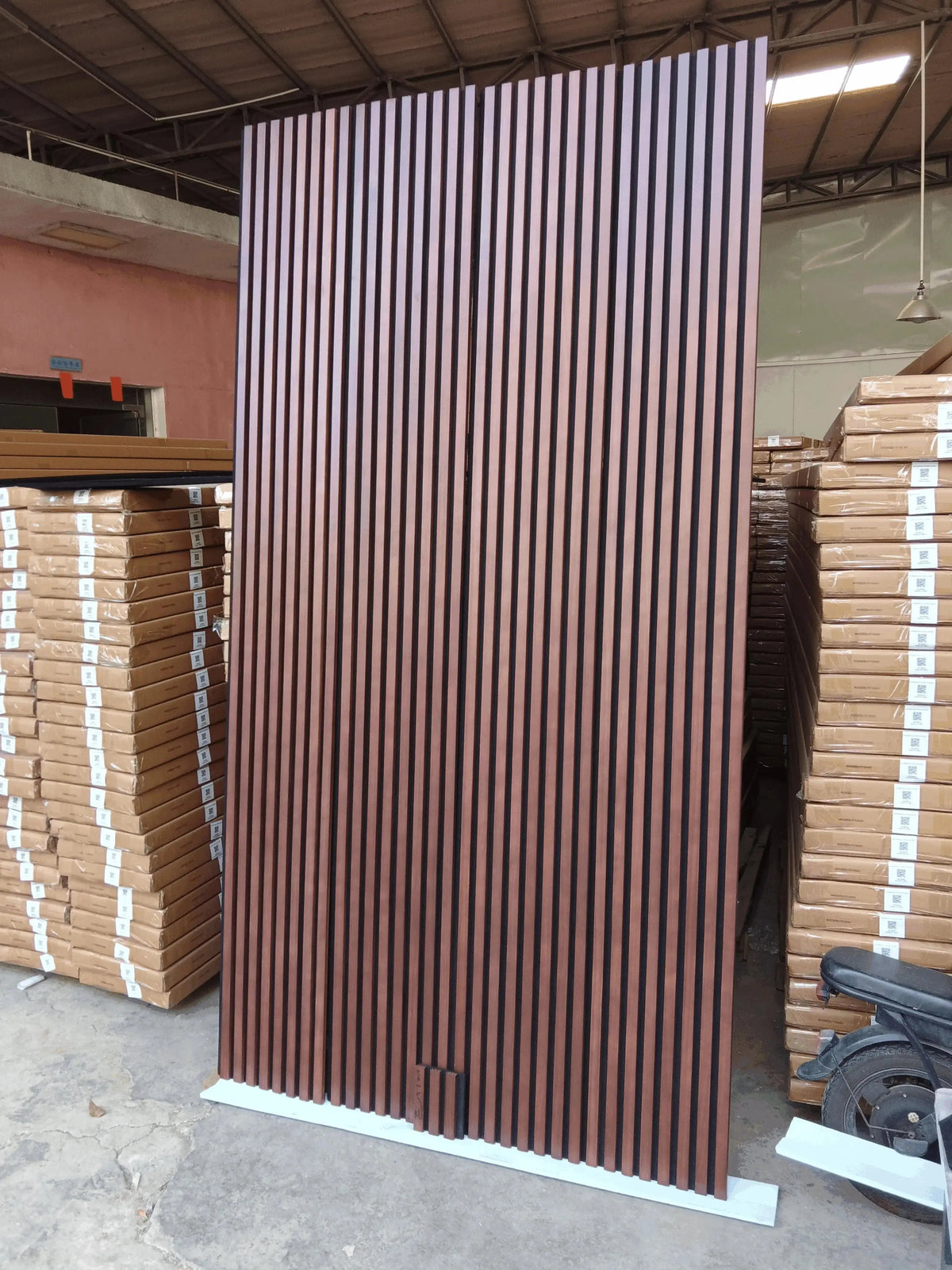Hausvita Acoustic Solid Wood Slat Wall Panels ( 2 Panels Per Box ) by HAUSVITA
