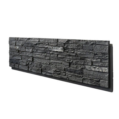 Hausvita Faux Stone Wall Siding Panel, PU Stone Veneer Exterior, 46.46" x 13" by HAUSVITA