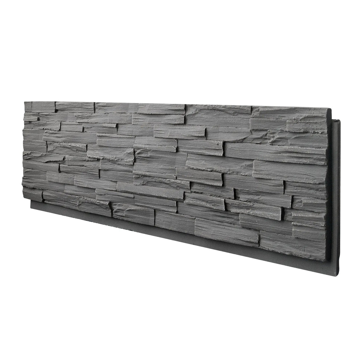 Hausvita Faux Stone Wall Siding Panel, PU Stone Veneer Exterior, 46.46" x 13" by HAUSVITA