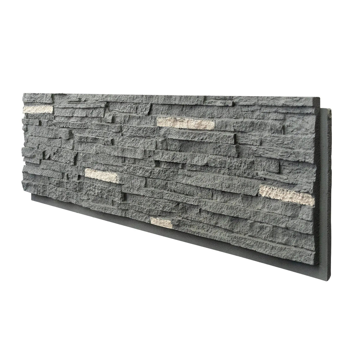 Hausvita Faux Stone Wall Siding Panel, PU Stone Veneer Exterior, 46.46" x 13" by HAUSVITA