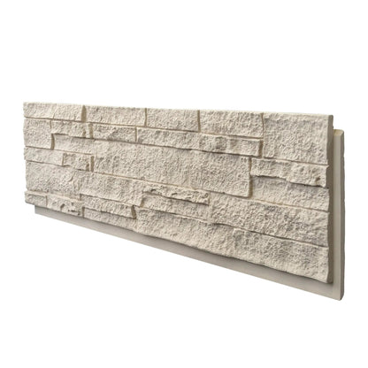 Hausvita Faux Stone Wall Siding Panel, PU Stone Veneer Exterior, 46.46" x 13" by HAUSVITA
