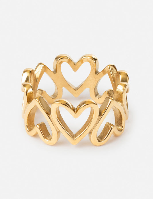 Heart Chain Ring by Elevated Faith