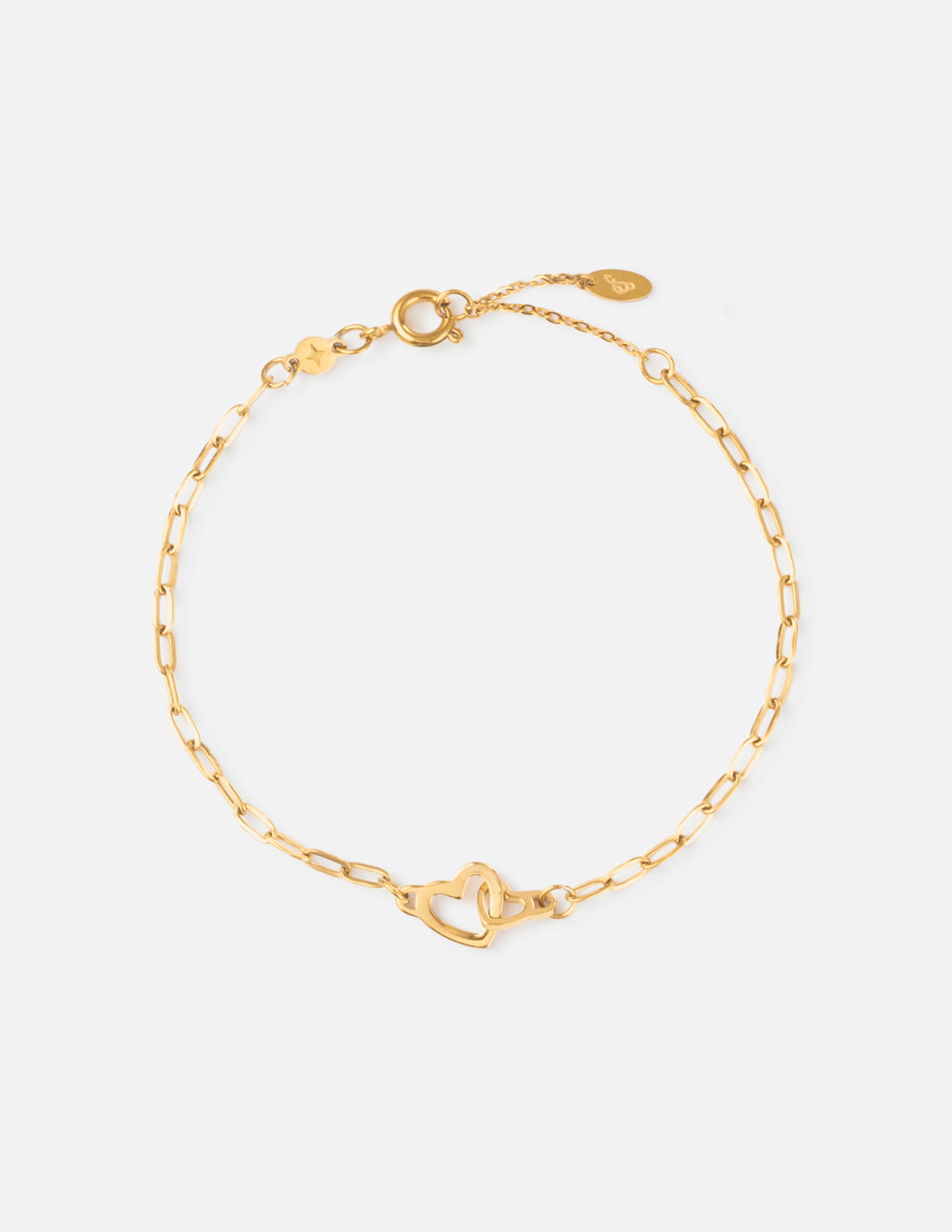 Heart Paperclip Chain Bracelet by Elevated Faith