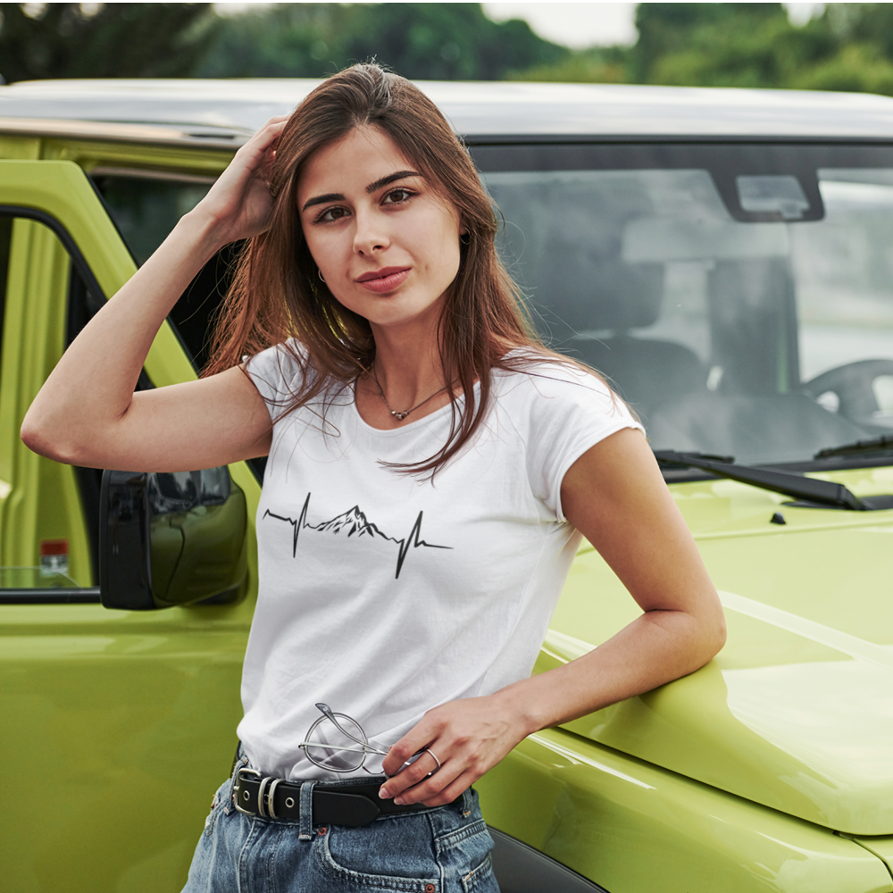 Heartbeat V1 T-Shirt for Women by Outdoorzees