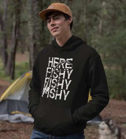 Here Fishy Fishy Unisex Hoodie by Outdoorzees