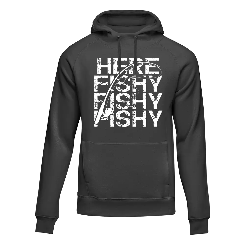 Here Fishy Fishy Unisex Hoodie by Outdoorzees