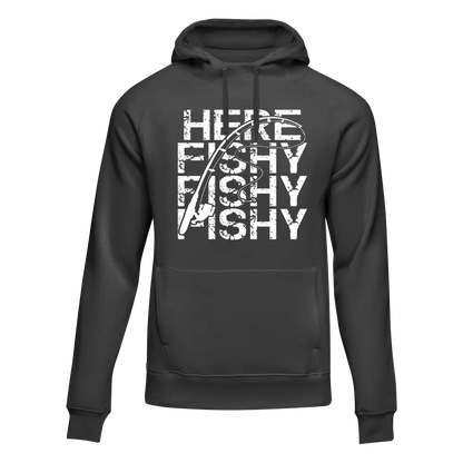 Here Fishy Fishy Unisex Hoodie by Outdoorzees