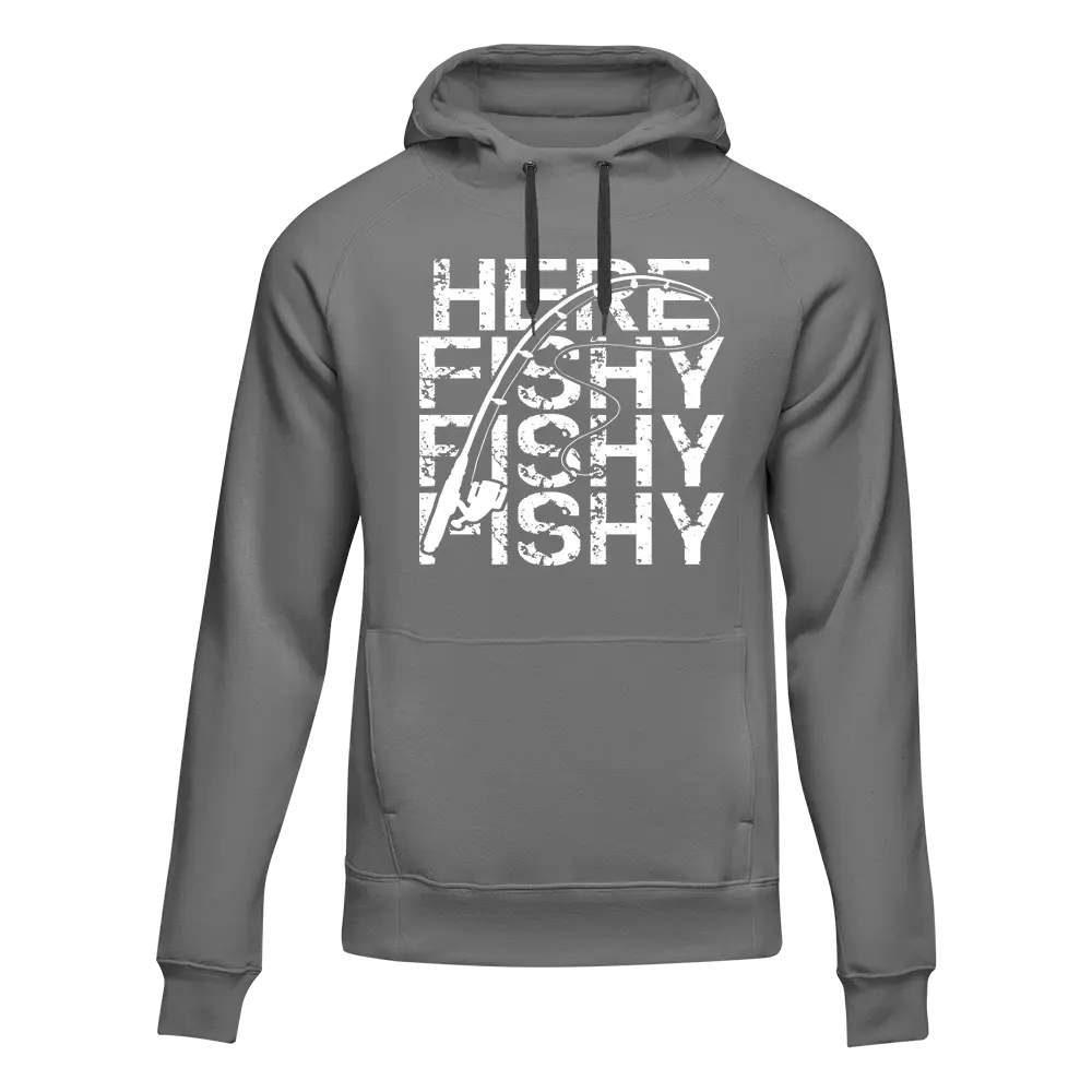 Here Fishy Fishy Unisex Hoodie by Outdoorzees