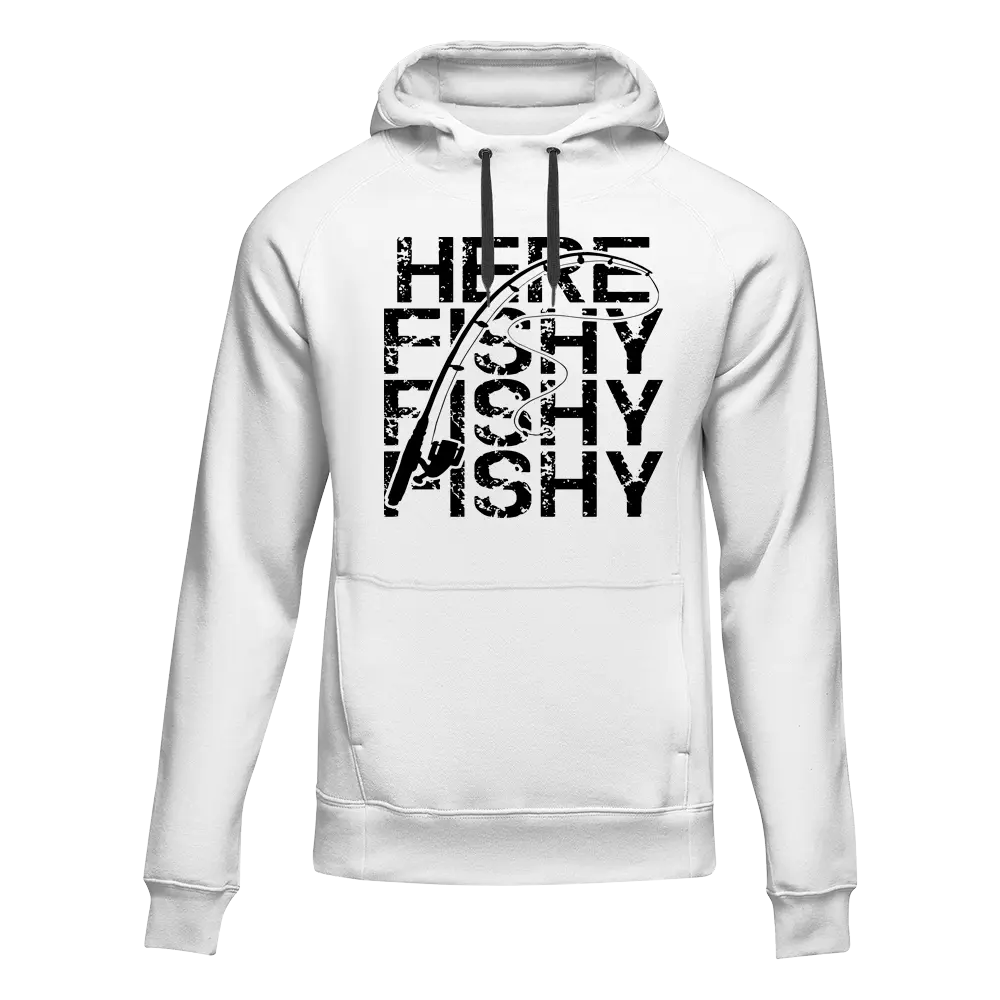 Here Fishy Fishy Unisex Hoodie by Outdoorzees