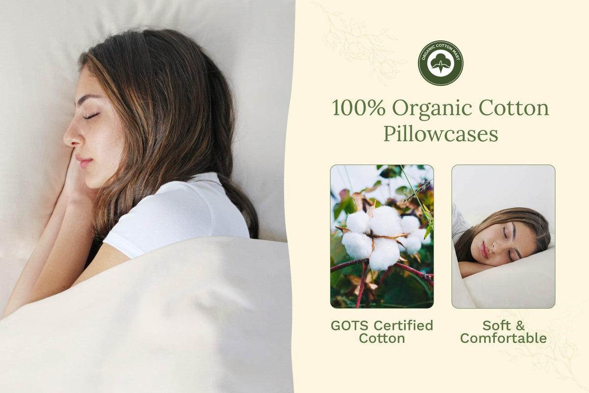Organic Sateen Pillowcases by Organic Cotton Mart
