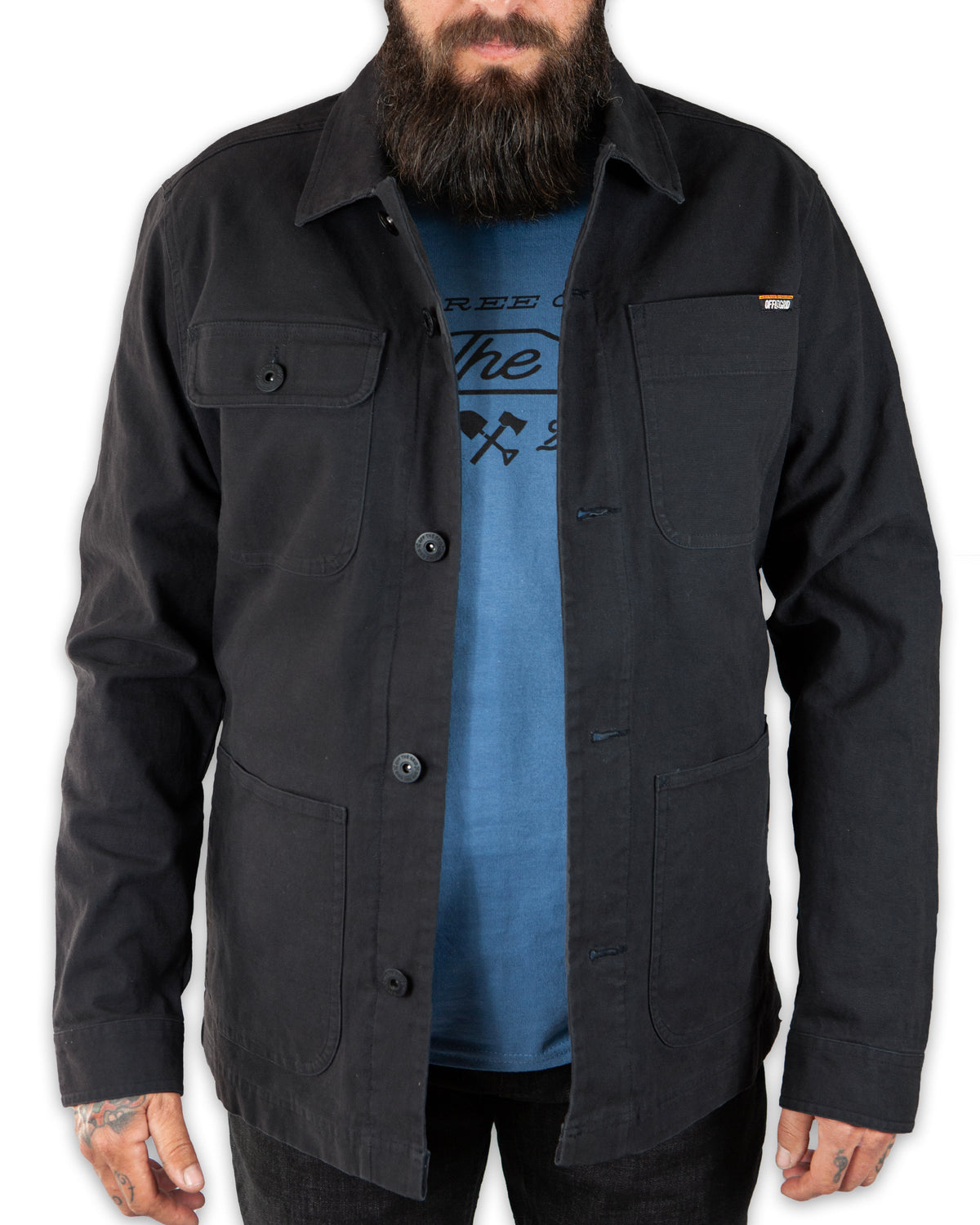Heston Chore Coat - Black by Off The Grid Surplus