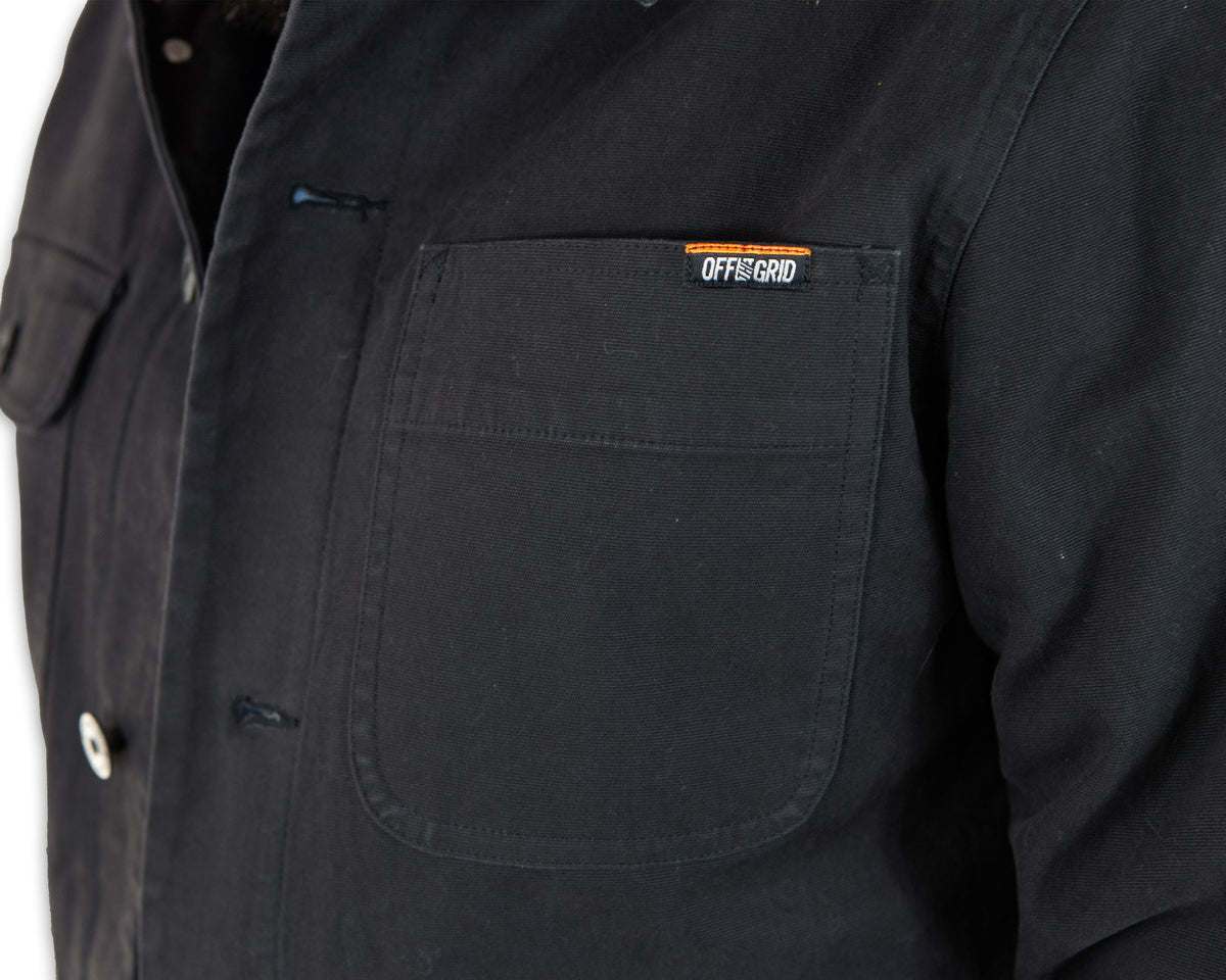 Heston Chore Coat - Black by Off The Grid Surplus