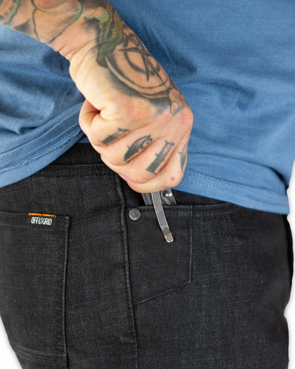 Hideout Denim Standard Fit - Black by Off The Grid Surplus