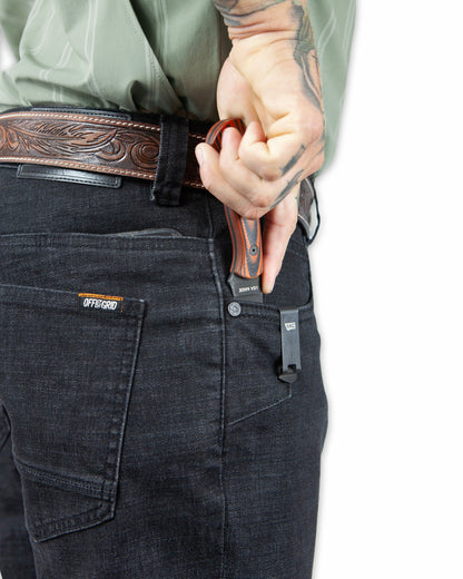 Hideout Denim Boot Cut - Black by Off The Grid Surplus