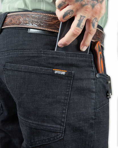 Hideout Denim Boot Cut - Black by Off The Grid Surplus