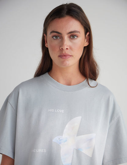 His Love Endures Forever Heavyweight Tee by Elevated Faith