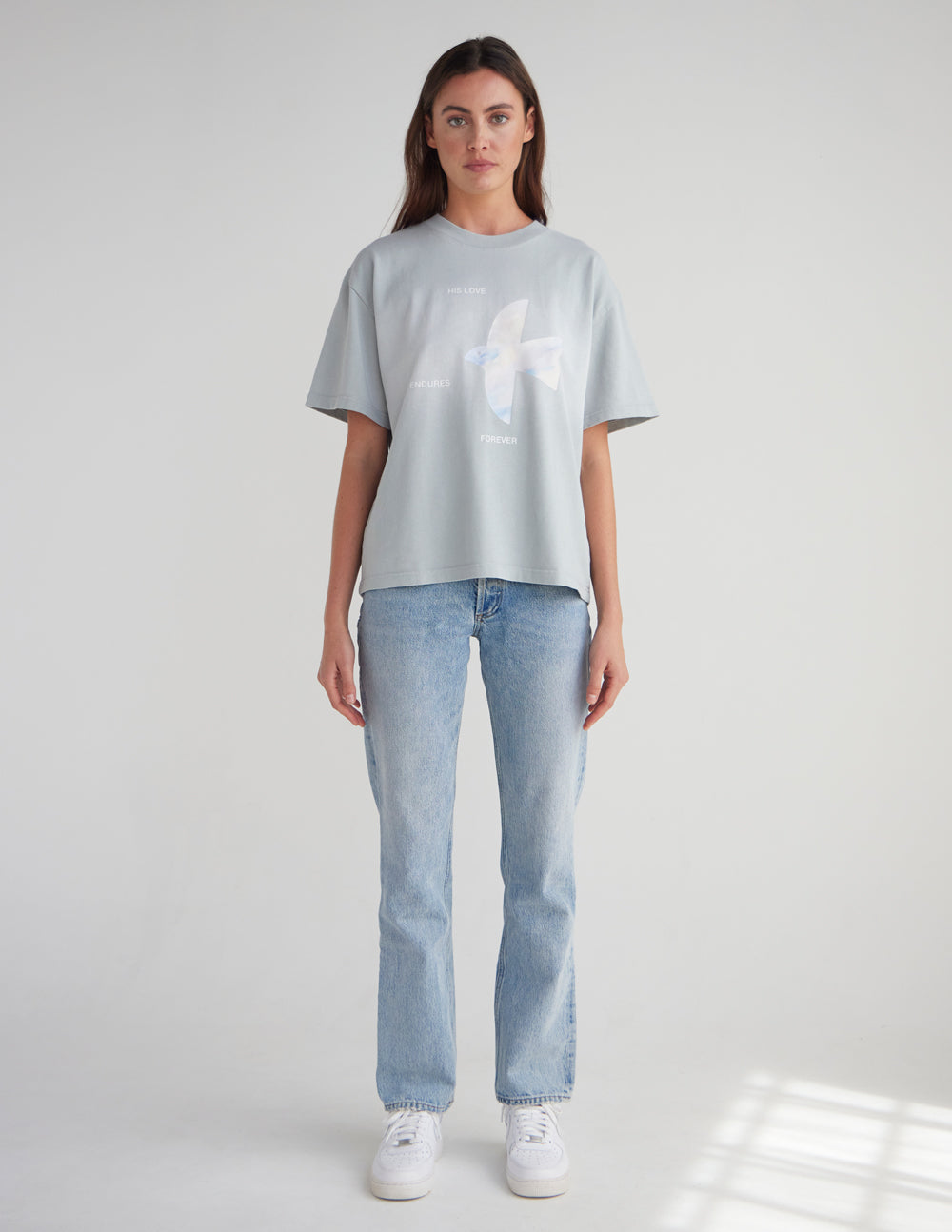 His Love Endures Forever Heavyweight Tee by Elevated Faith