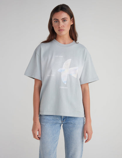 His Love Endures Forever Heavyweight Tee by Elevated Faith