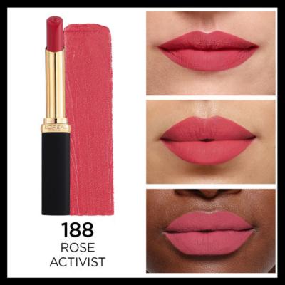 Loreal Paris Color Riche Intense Volume Matte Lipstick - Rose Activist (188) - Moisturizing & Volumizing Matte Finish by Beauty Care Bag