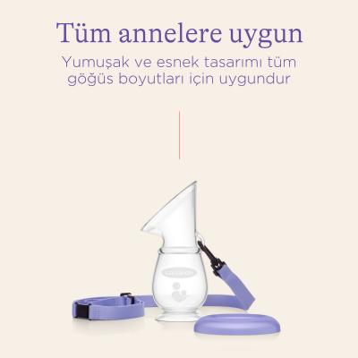 Lansinoh Silicone Breast Milk Collector & Saver: Hands-Free Leak Catcher for Effortless Breastfeeding & Pumping by Beauty Care Bag
