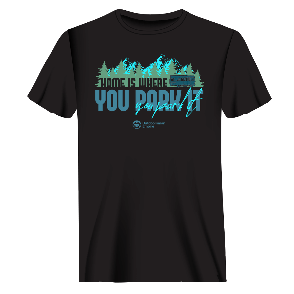 Home Parking T-Shirt for Men by Outdoorzees