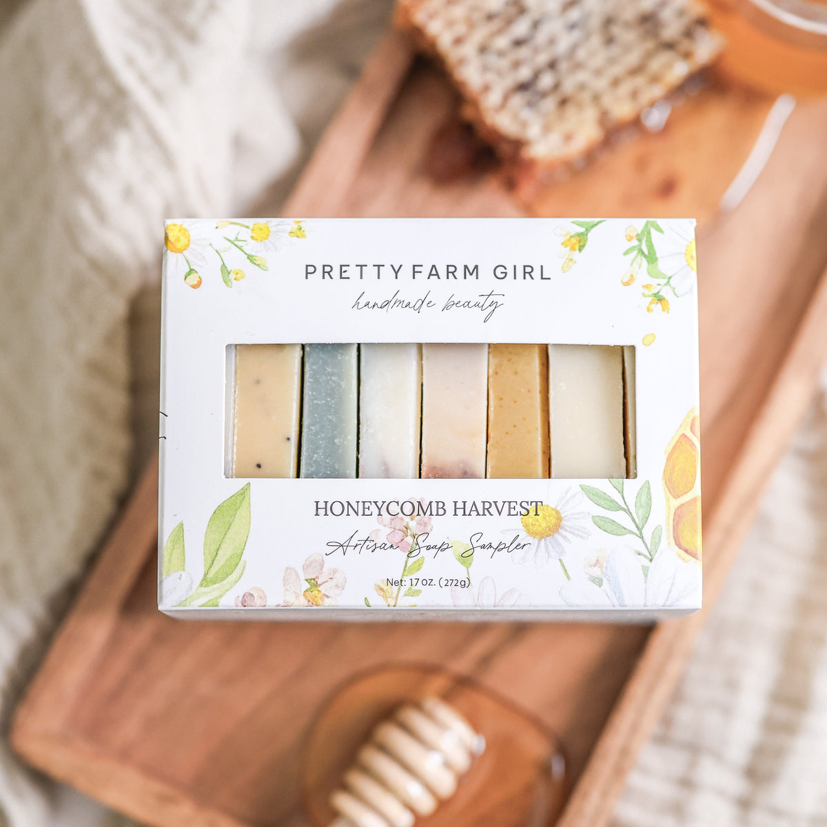 Honeycomb Harvest Goat Milk & Tallow Soap Sampler by Pretty farm girl