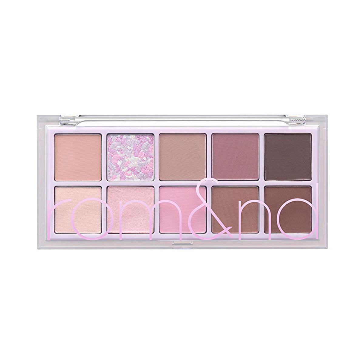 rom&nd Dreamy Lilac Garden Eyeshadow Palette: Create Stunning Eye Looks with Matte & Shimmer Shades, High Pigment Korean Eye Makeup by Beauty Care Bag
