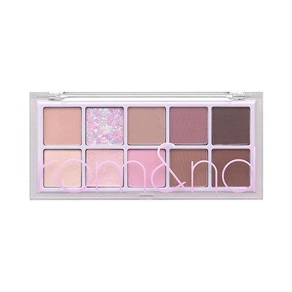 rom&nd Dreamy Lilac Garden Eyeshadow Palette: Create Stunning Eye Looks with Matte & Shimmer Shades, High Pigment Korean Eye Makeup by Beauty Care Bag